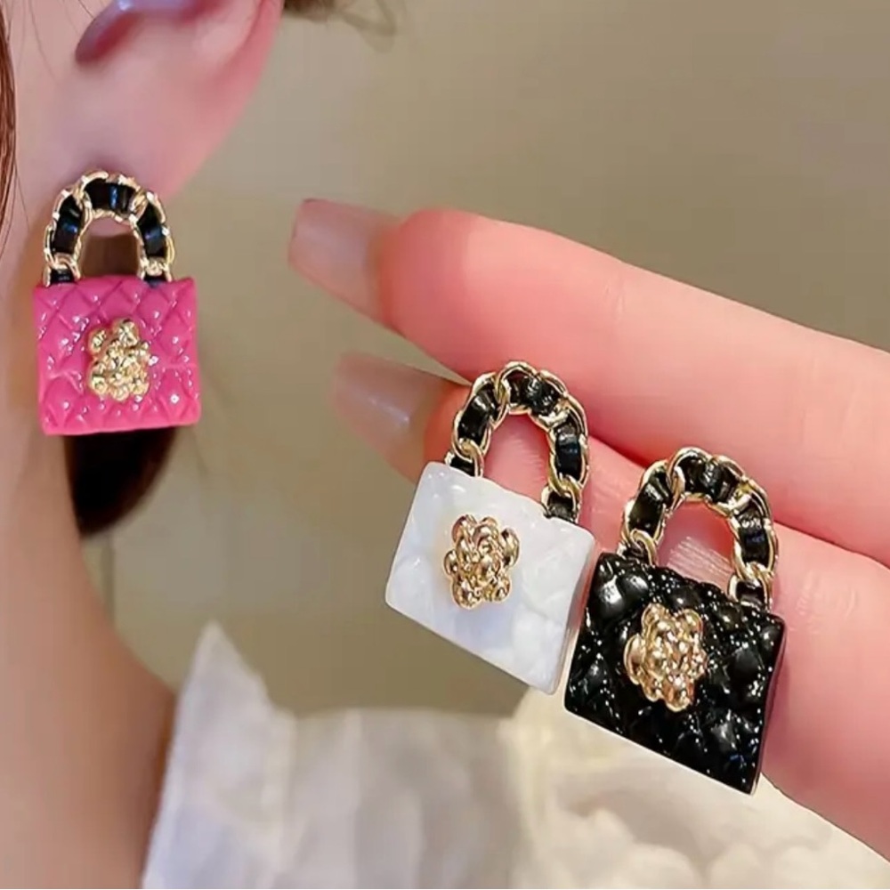 Elegant Miniature Bag Earrings